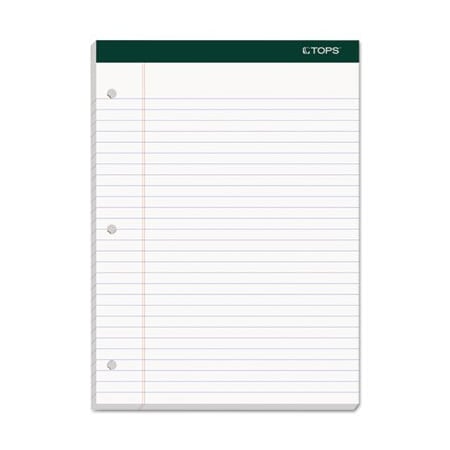 Tops Business Forms TOPS, DOUBLE DOCKET RULED PADS, WIDE/LEGAL RULE, 8.5 X 11.75, WHITE, 6PK 63437